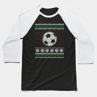 Soccer Ugly Christmas Sweater Gift Baseball T-Shirt